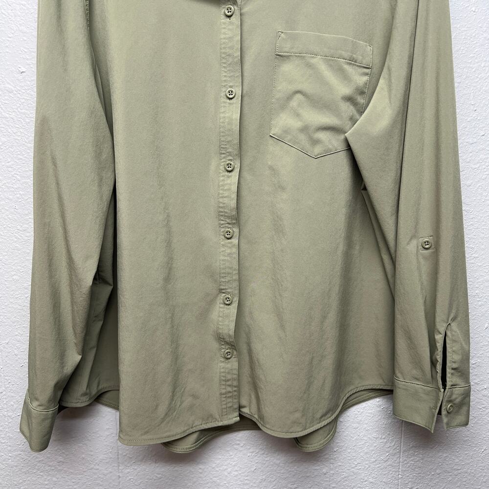 Eddie Bauer Button Front Womens Shirt 2XL Lightweight Outdoor Hiking Fishing - Picture 4 of 11